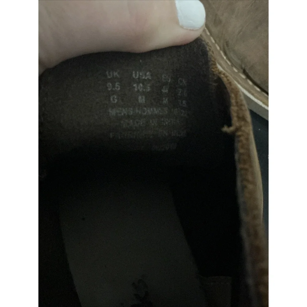 Clarks Bushacre 2 Mens 10.5 M Chukka Boots Brown Leather Desert Boot
